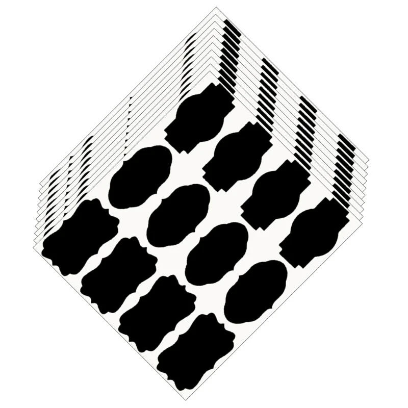 주방 및 DIY 프로젝트를위한 접착 크래프트 스티커 120pcs 병 라벨 C7AC