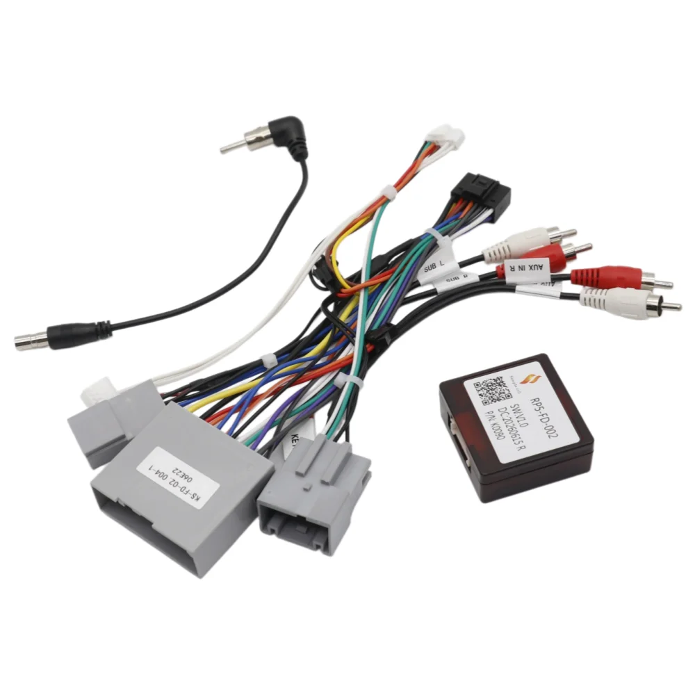 16PIN Harness Wire Canbus Box Decoder RP5-FD-002 For Ford Escape Explorer Edge Expedition Mustang F150 Android 2 Din Car Stereo