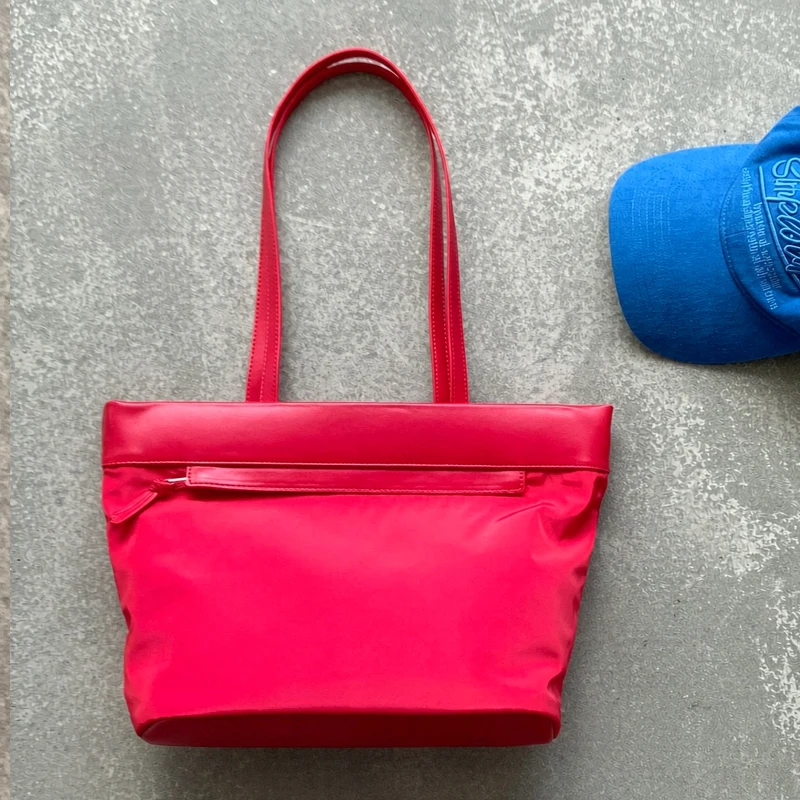 Casual Tote Bags For Women Luxury Designer Handbag And Purse 2026 New in Polyester With PU Medium Handle Underarm Cloth Shoulder