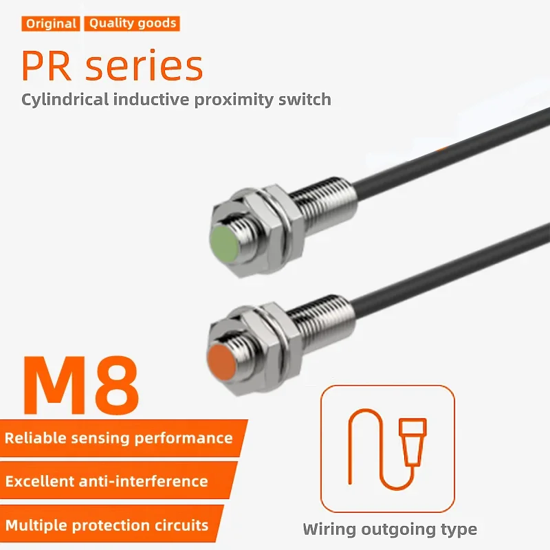 Proximity switch photoelectric sensor M8 PRT08-1.5DO PRT08-1.5DC PR08-1.5DN PR08-1.5DN2 PR08-1.5DP PR08-1.5DP2 Flush type