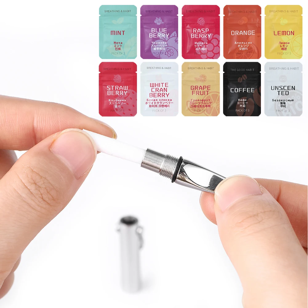 قلادة التنفس مع مرشحات النكهة قلادة اليقظة الذهنية الإقلاع عن التدخين التأمل المعلقات الروائح الناشر قلادة #3