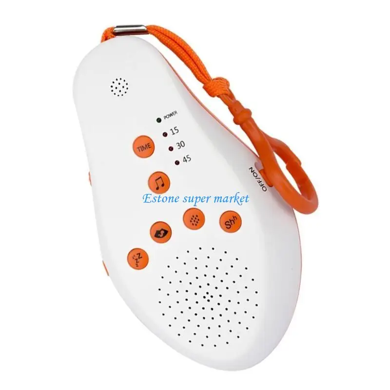 090B Baby White Noise Sound Machine Sleep Sound Music Soothing Toy Infants Sleep Helper Therapy Sound Generator for Toddler