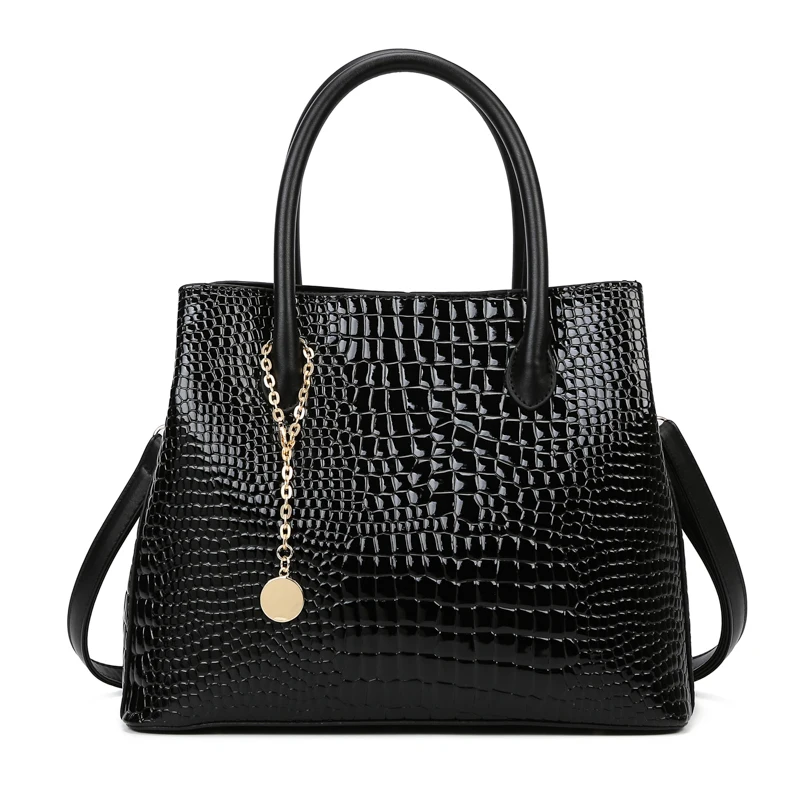 

Luxury Crocodile Pattern Handbag Women Large Capacity Shoulder Bags NEW PU Leather Top-handle Bag Brands Crossbody Bag Totes sac