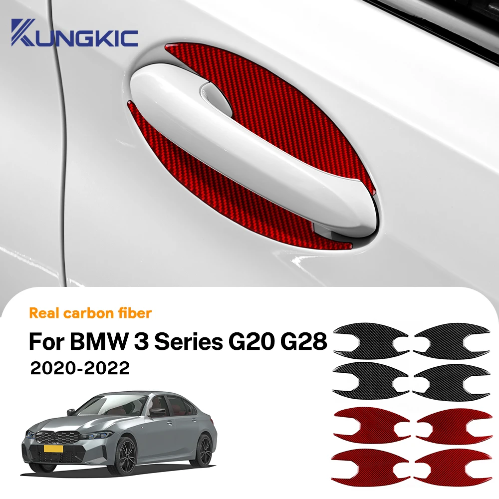 

Настоящее мягкое углеродное волокно для BMW 3 серии G20 G28 2020 2021 2022, автомобильная дверная ручка, чаша, панель, внутренняя наклейка