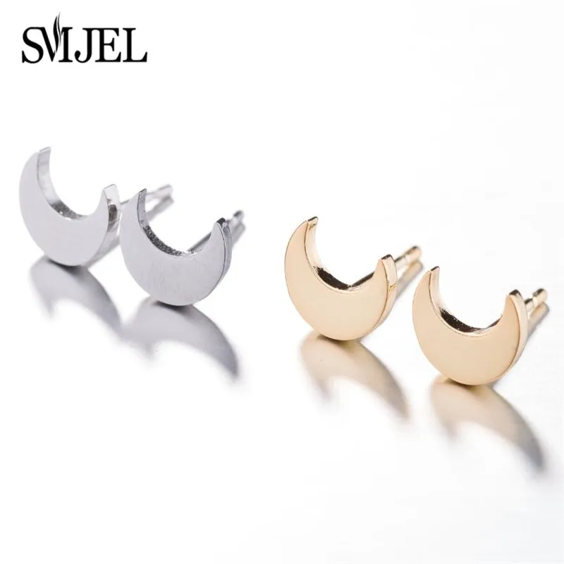 Multiple Stainless Steel Star Moon Earrings for Women Girls Minimalist Moon Sun Earings Piercing Jewelry Celestial Birthday Gift