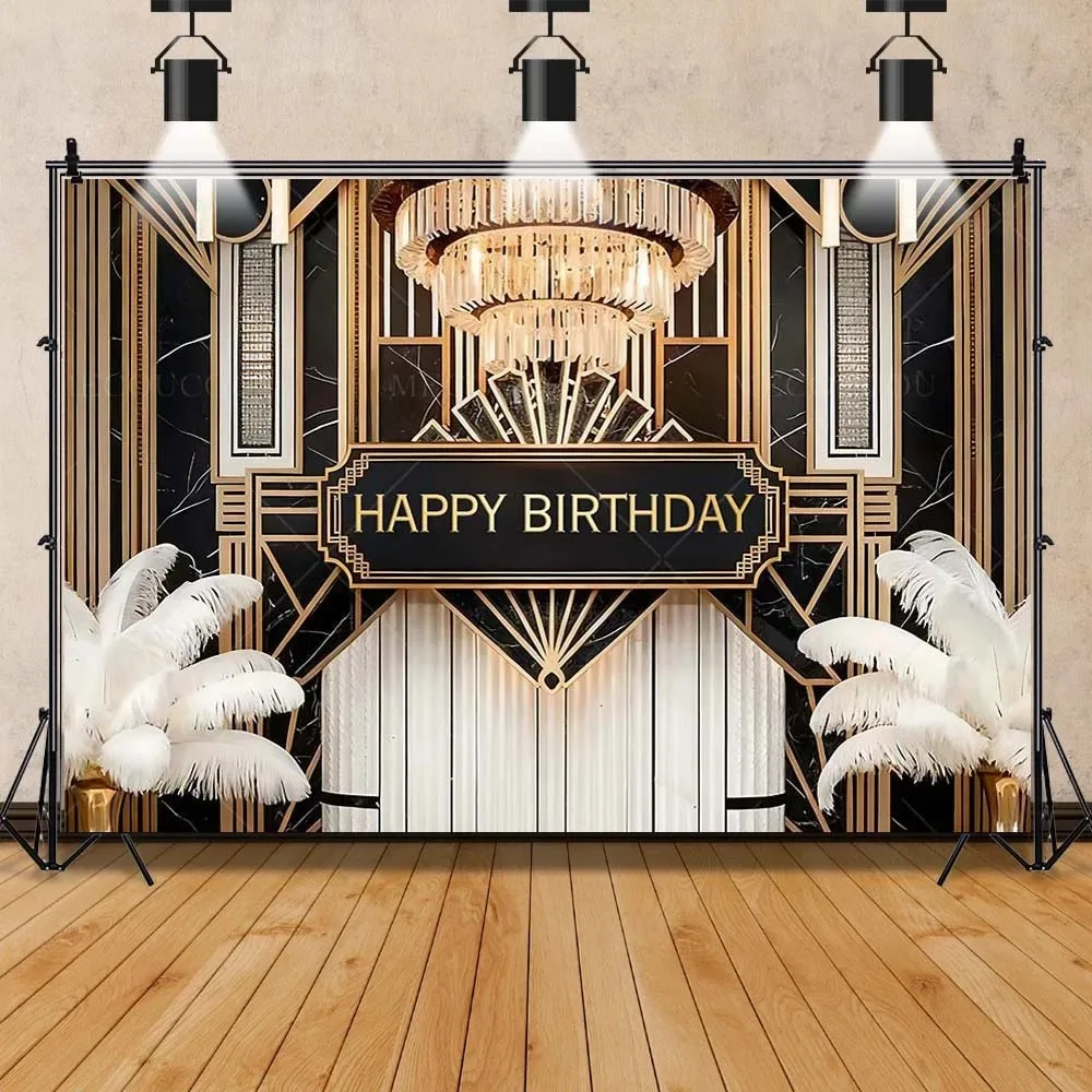 

Luxury Palace Themed Birthday Decoration Banner Background, Children's and Adults' Birthday Party Photography Studio Background