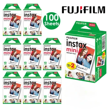 10-100 sheets Fujifilm Instax Mini Film Fresh Date Fuji instant sheets 3 inch photo paper for Fujifilm instax Mini 11 9 8 7s 70