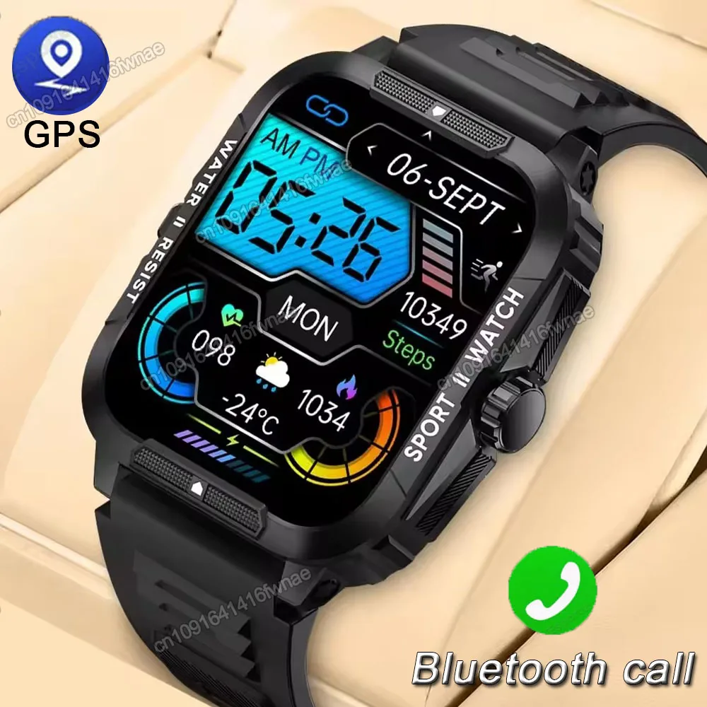 

Смарт-часы 1,96 дюйма, AMOLED-экран, GPS-трек, NFC, умные часы, Bluetooth-звонки, мониторинг здоровья, спортивные водонепроницаемые часы для мужчин и женщин, новинка 2023 года