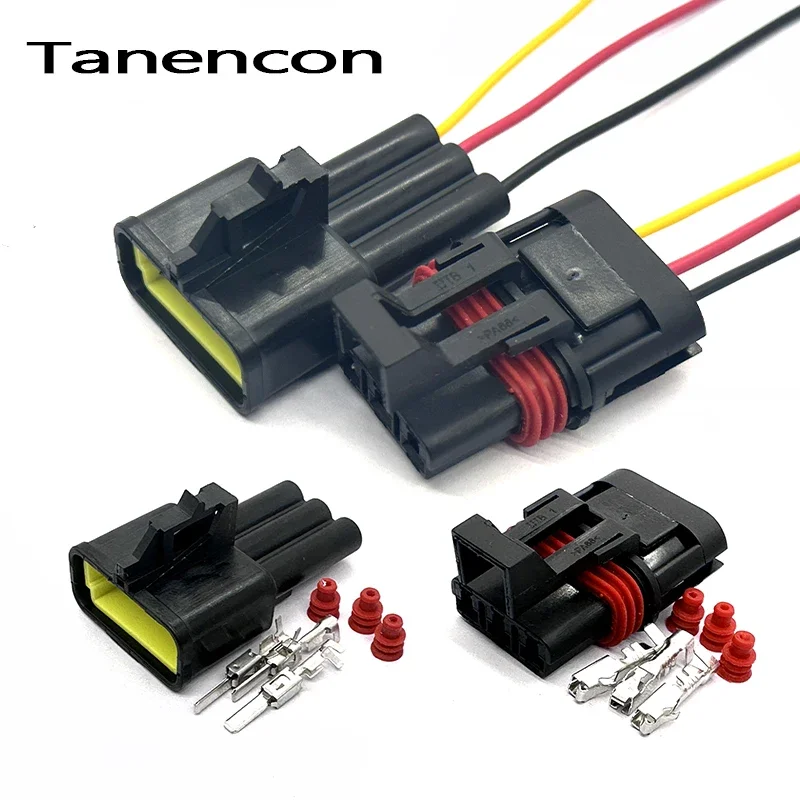 

1 Set Delphi 3 Pin Carmale Male Female 280 Series Sealed Plastic Wiring Harness Auto Connectors for Polaris 12040977