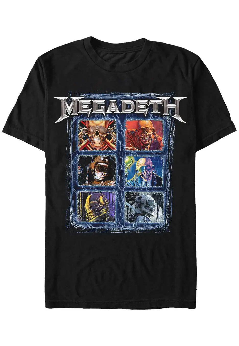 

Megadeth Vic Heads Graphic Print Men's and Women's Loose Short Sleeved T-shirt for Casual Wear All Year Round Luxury Clothing