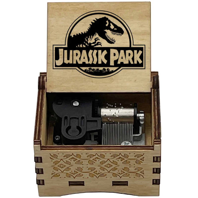《Welcome to Jurassic Park》Climax 14-seconds Adapted 18-Tone Music Box Home Box Accessories Ornaments Family Party Gift