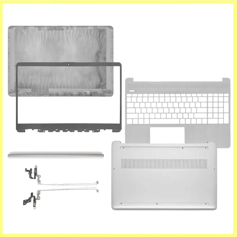 For HP 15-DY 15T-DY 15-EF 15S-EQ 15S-FQ TPN-Q222 LCD Back Cover Front Bezel Hinges Palmrest Bottom Case L63603-001 L63590-001