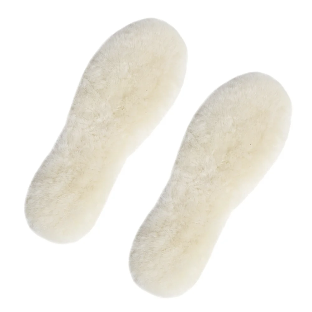 

Soft Fluffy Rabbit Fur Insole Lambswool Insoles Winter Fleece Inserts Warm Slippers for