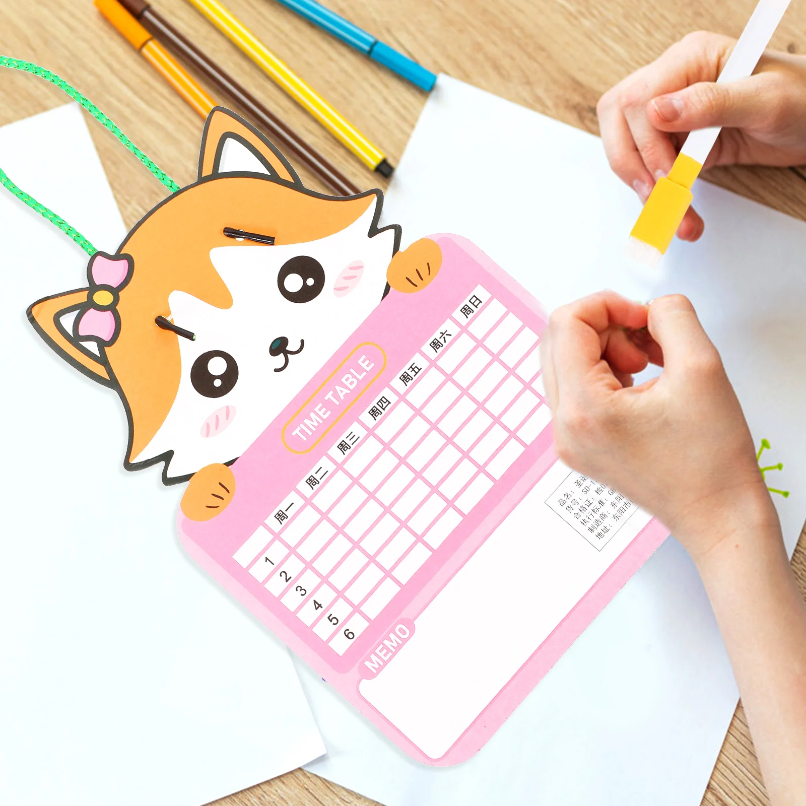 4pcs Erasable Drawing Board Markers Kids Magnetic Writing Tablet Abs Paper Whiteboard Rewritable Home School Office Dry Erase