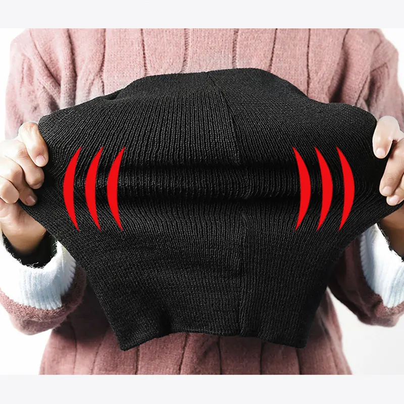 Autumn Winter Warm Mask 3 Hole Full Face Mask Ski Mask Winter Cap Balaclava Motorbike Motorcycle Helmet Full Helmet