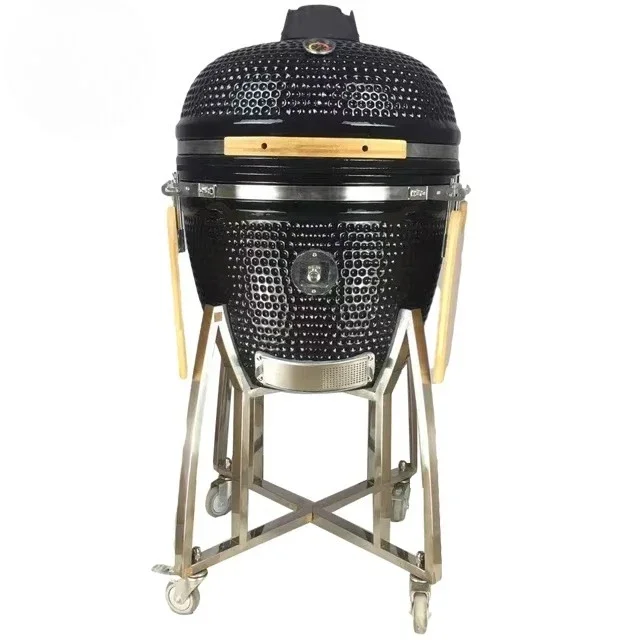 Large size 23 inch classic ceramic charcoal black