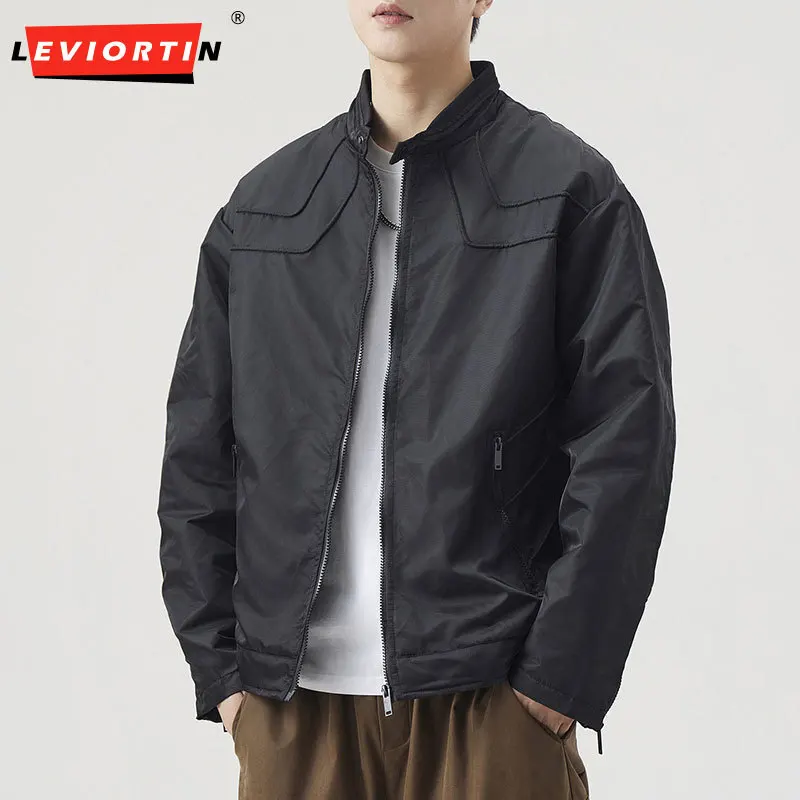 

Мужская осенне-зимняя новая модная брендовая свободная уличная куртка с лацканами, американская универсальная дизайнерская рабочая одежда с карманами на молнии, куртка