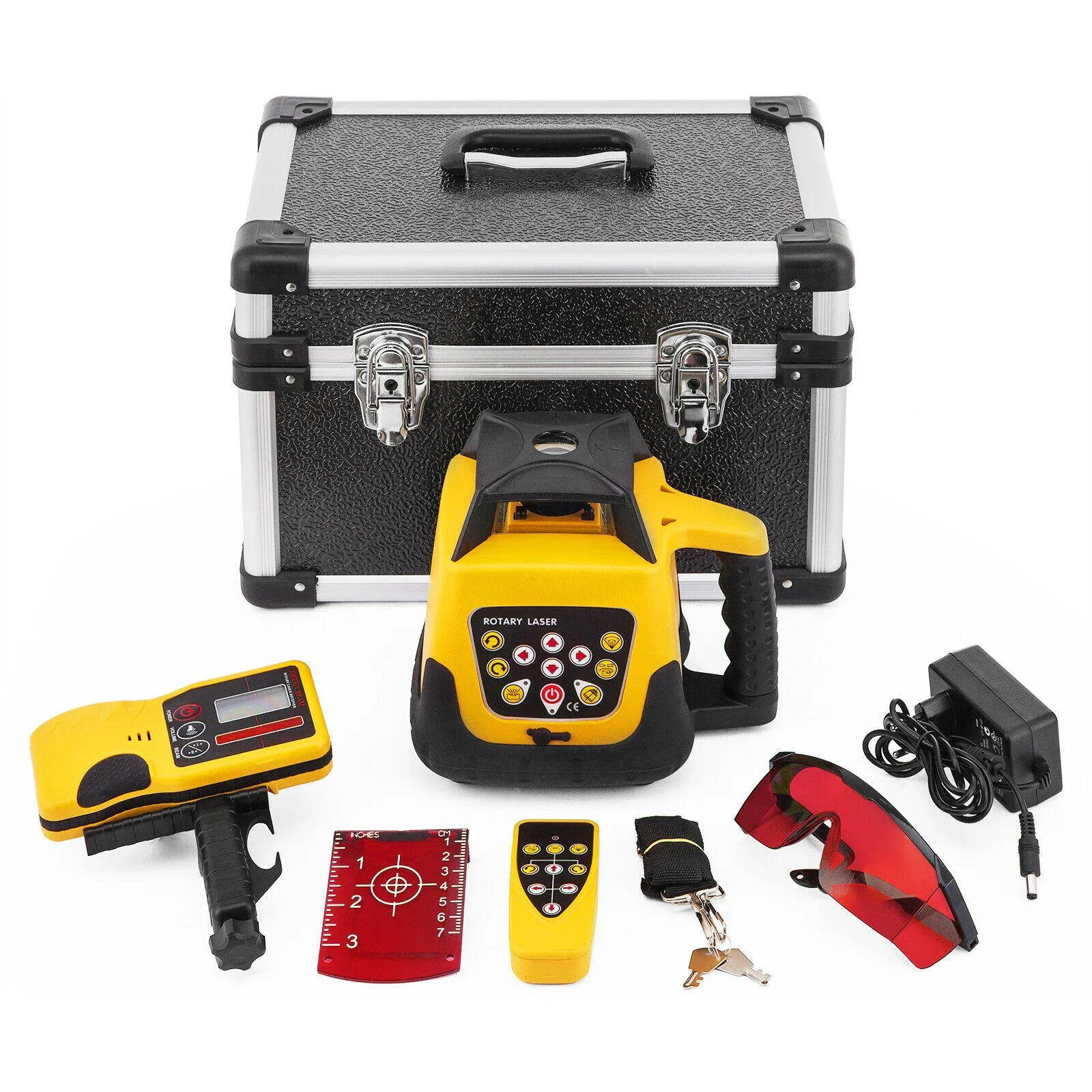 Sihao 360 Degree Laser Level Remote Control Rechargeable Self-Levelling Green Line Scanning Measurement Tool for Construction