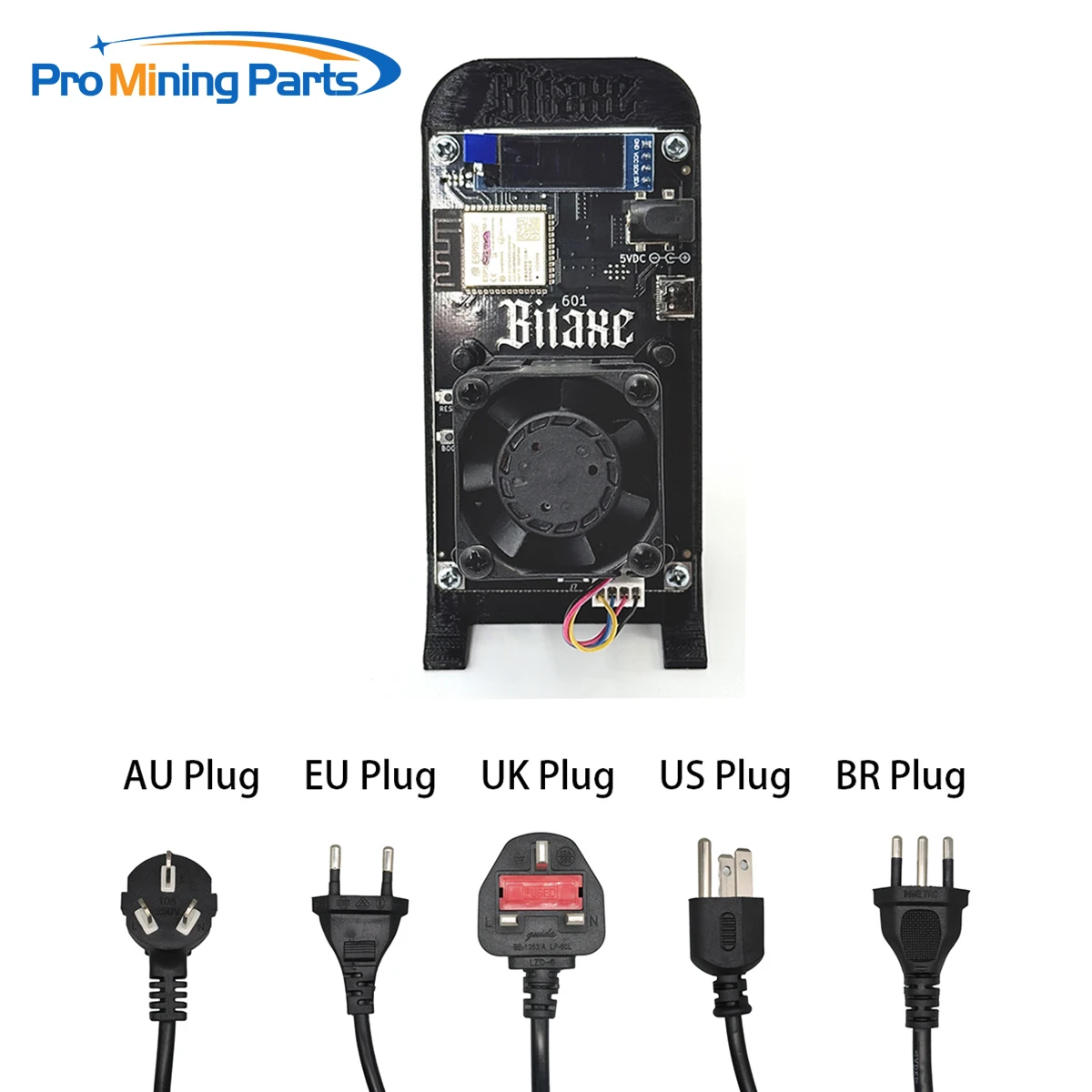 

Bitaxe Gamma 601 Bitcoin Miners 1.2TH/s 18W BM1370 Asic Chip Solo BTC Mining Home Office Use Open Source Colorful & Power Supply