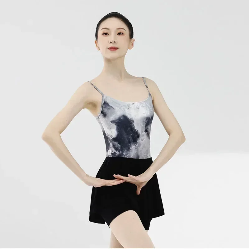 

New Sexy Practice Ballet Leotard For Women Elegant Halo Dyed Sling Bodysuit Swimsuit for dancing Adult Ballerina dance costume
