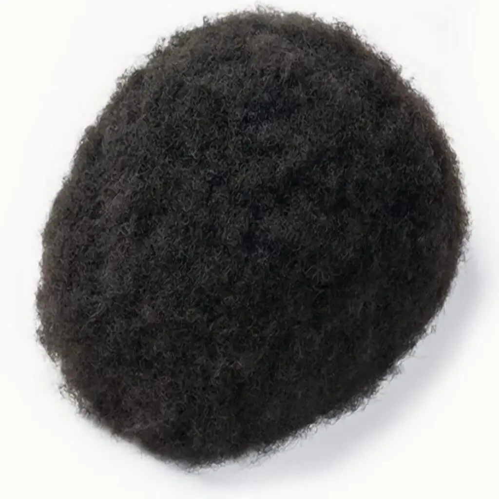 Afro Curl Toupee for Black Men 10x8 African hair pieces Mens Units Replacement Real Human Hair Unit Breathable Fine  Lace Hair