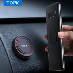 TOPK Magnetic Car Phone Holder Car Mount for Windshield and Dashboard Magnetic Wall Holder for for Cellphones