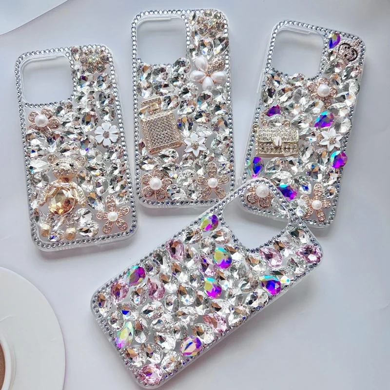 

Glitter Sparkle Diamond Bling Phone Case for iPhone, 15, 14, 13, 12, 16 Pro Max, 16Plus, Hot Sale