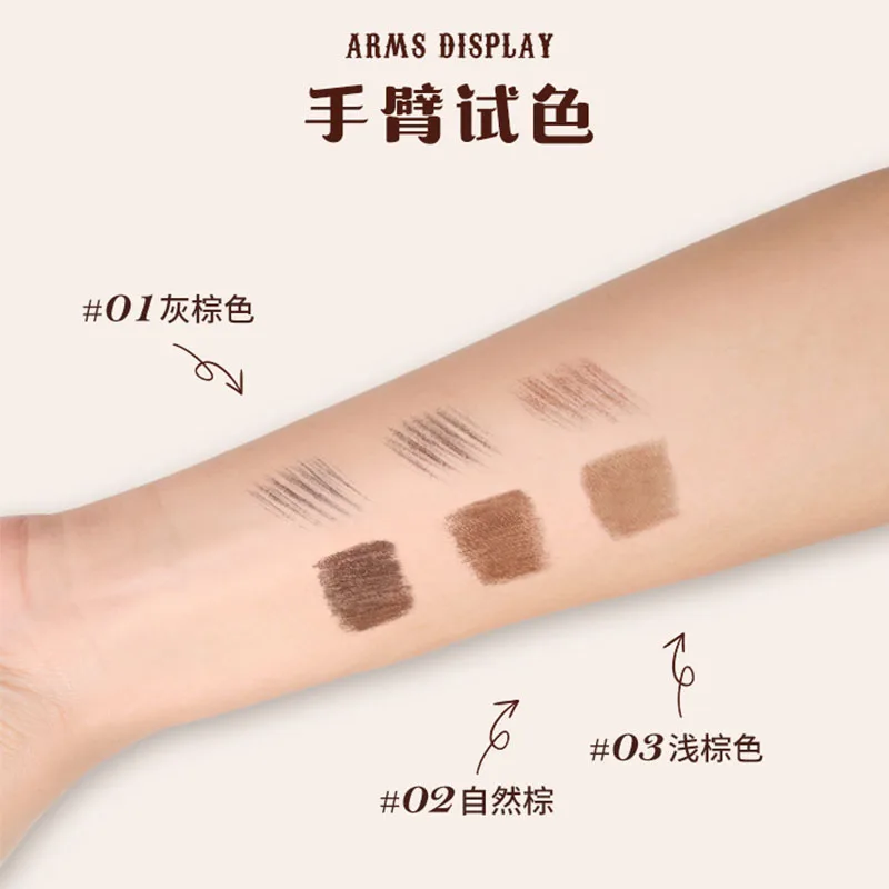 Flor sabe querida urso sobrancelha matiz creme névoa macia lápis de sobrancelha à prova dwaterproof água de longa duração filme-formando maquiagem de sobrancelha