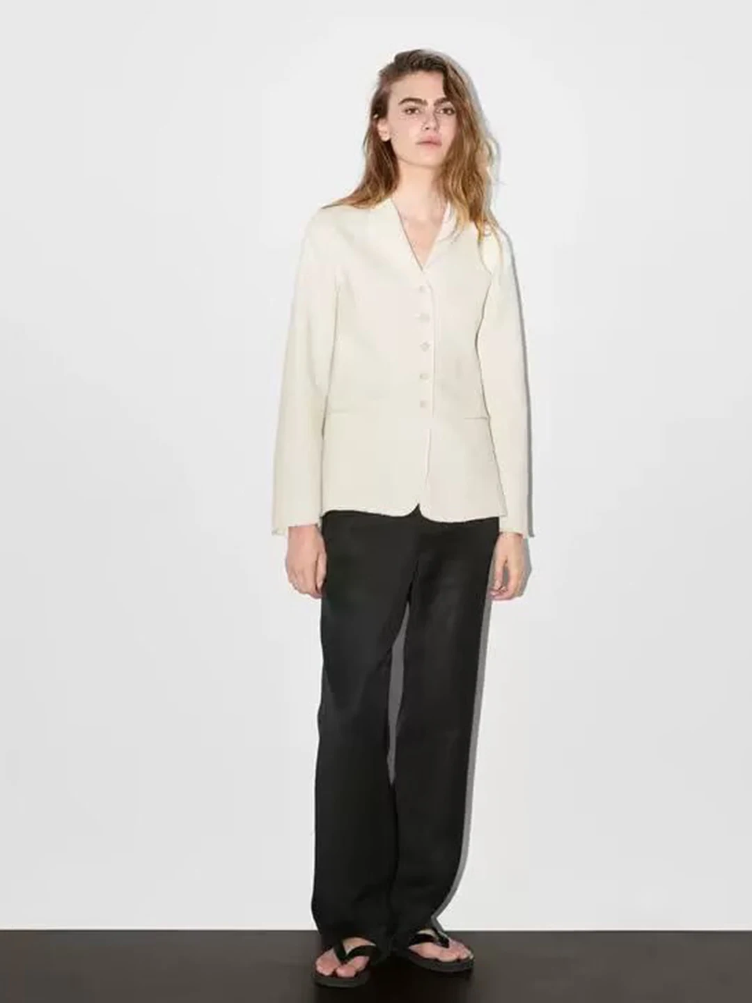 

Легкий шифоновый жакет на одной пуговице, осенняя новинка, стильный и элегантный, для офиса и повседневной носки, женский...