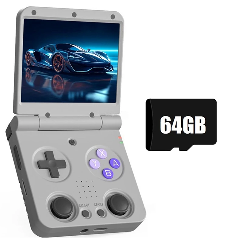 

Flip V2 Handheld Video Game Console 64GB 3.5inch IPS Screen Open Source Portable Game Console HDMI-Compatible Game Pad A