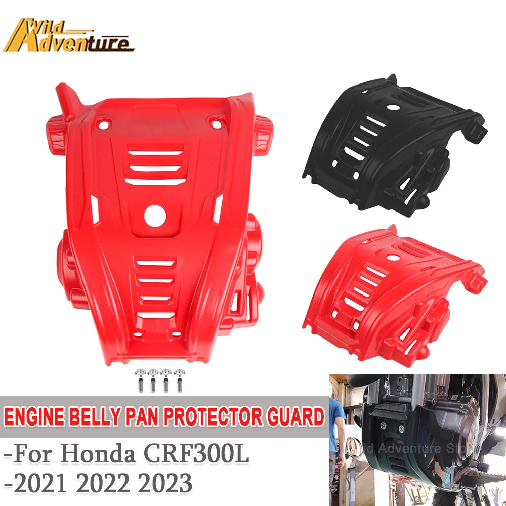 

Mototcaycle Engine Protection Cover For Honda CRF300L CRF 300L 2021 2022 2023 Chassis Under Guard Skid Plate Belly Pan Protector