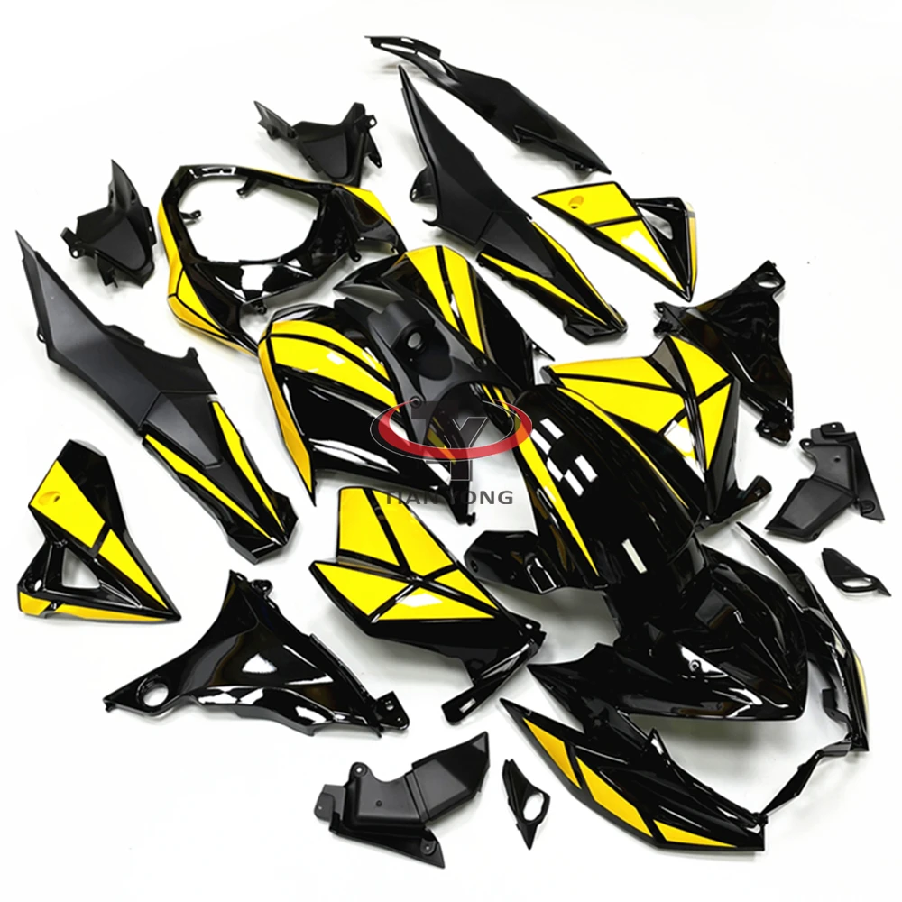 For Kawasaki Full Fairing Kit Z800 2013 2014 2015 2016 Bodywork Cowling Bright yellow black checkered pattern