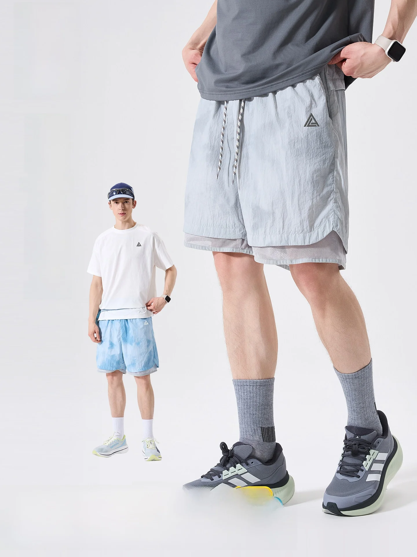 

LAZY DAY Outdoor Lightweight Waterproof Men's Sport Shorts Five-Quarter Length Windproof Wear-Resistant Sunscreen Casual Trou...