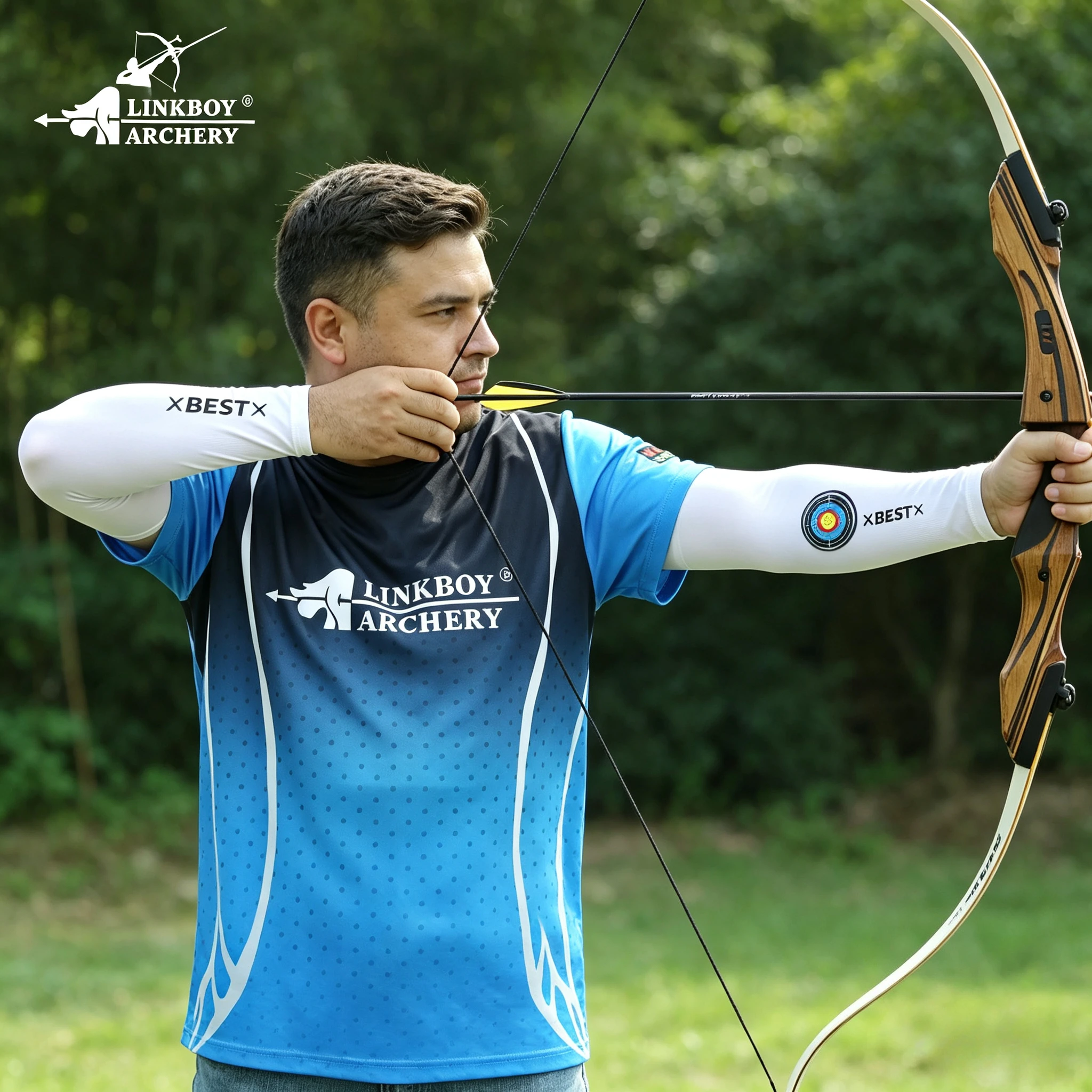 Quick Dry Ice Silk T-shirt UV Protection Casual Tops for Archery Enthusiasts Business Promotional