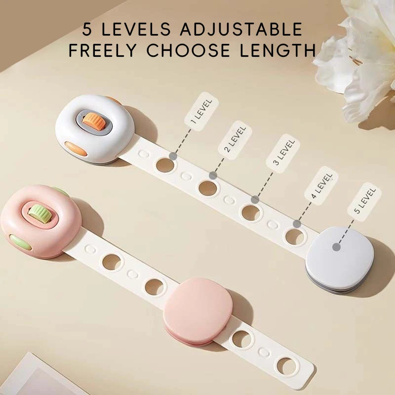 أقفال أمان متعددة الوظائف للأطفال، قفل يدوي مضاد للقرصة، قفل باب الخزانة، أقفال درج الثلاجة الواقية للأطفال