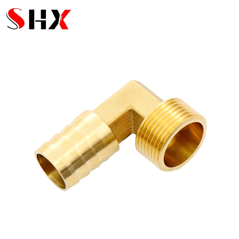 Brass Hose Barb Fitting 90 Degree L Right Angle Elbow Barbed Pipe Connector Joint 6mm 8mm 10mm 12mm 14mm 1/8'' 1/4'' 3/8'' 1/2''