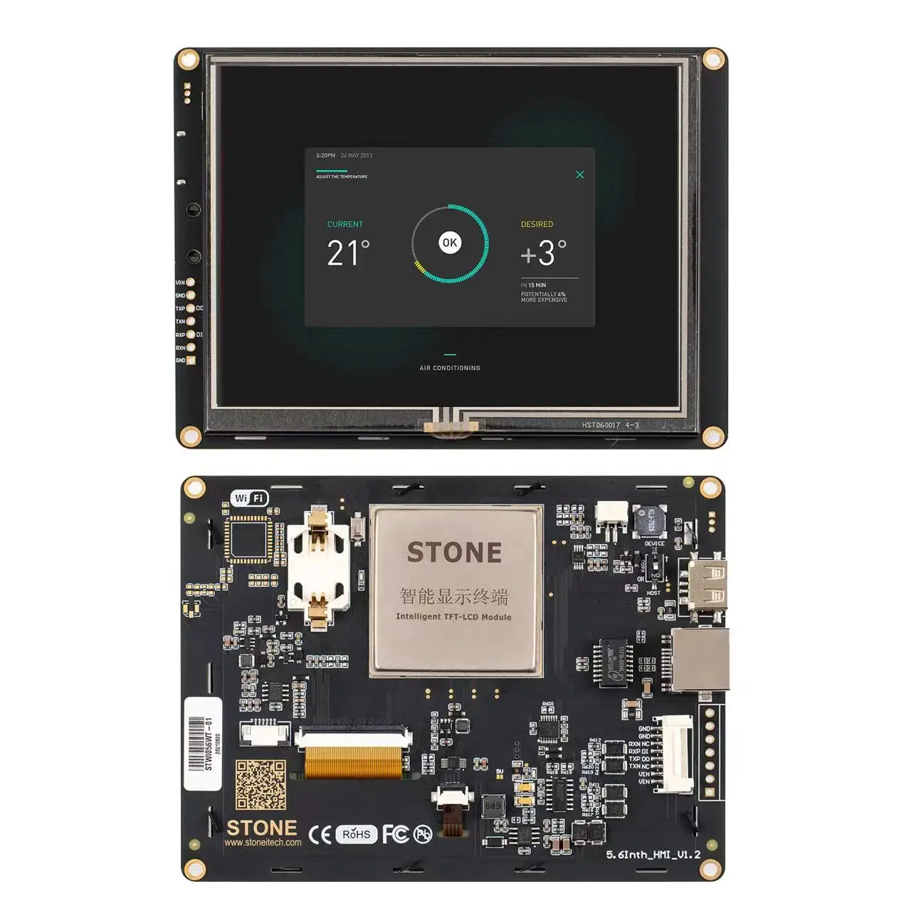 Industrial Equipment 5.6 Inch Graphic TFT LCD Module Intelligent Control Board Smart Touch Screen Display STWI056WT-01