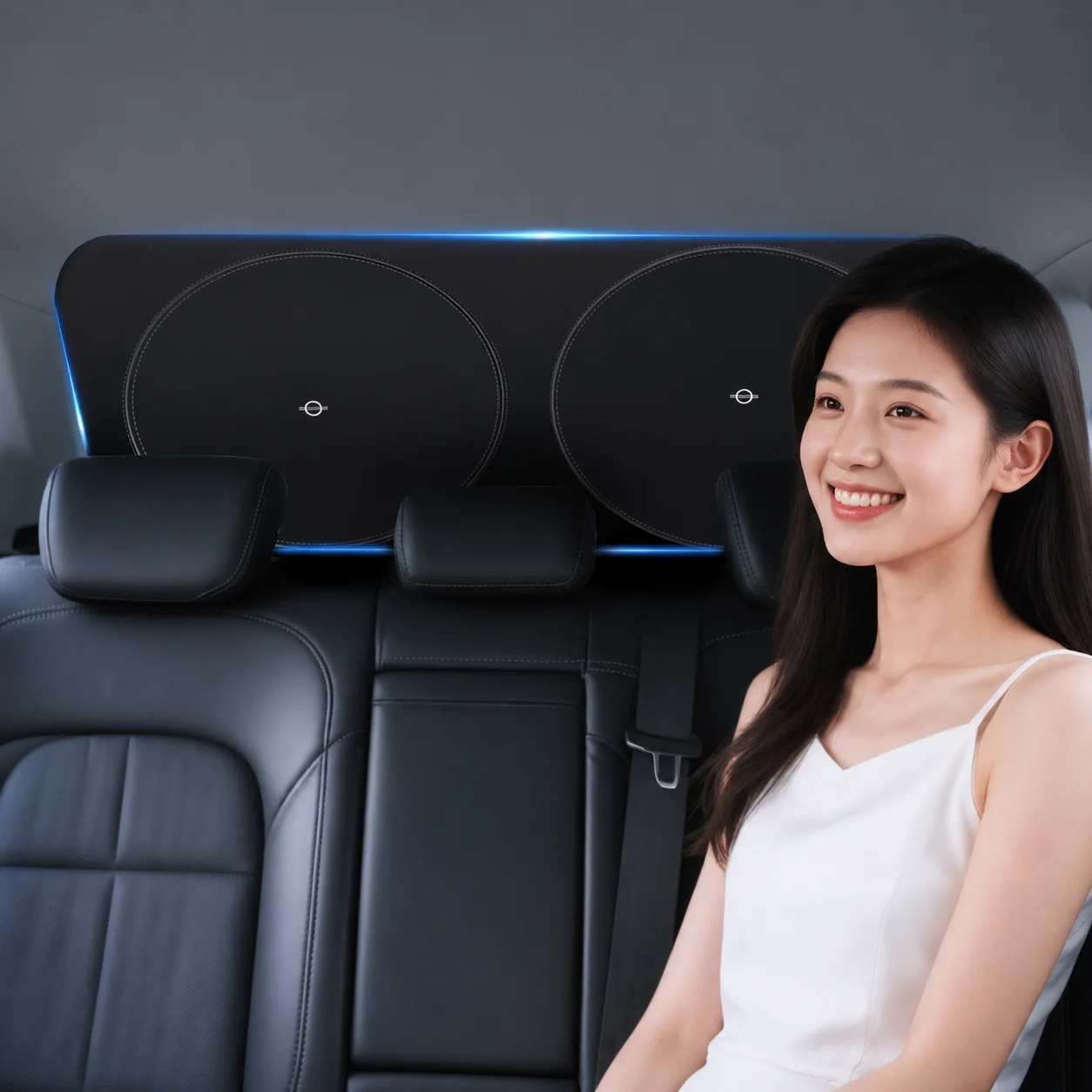 Auto-Sonnenschutz UV-Schutz Faltbarer Auto-Heckscheiben-Sonnenschutz Universeller Auto-Fenster-Visier mit Saugnäpfen – Detail 3