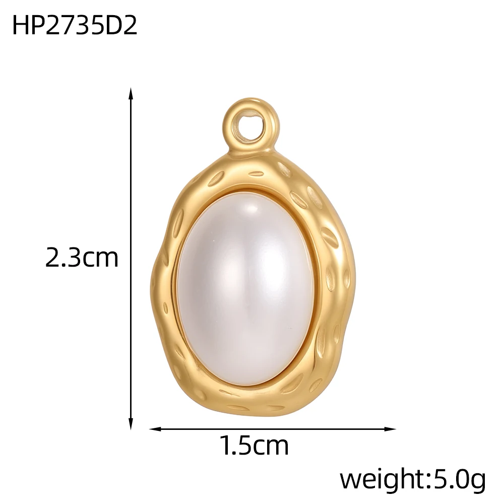 Natürlicher Kristall-Ovalanhänger aus Edelstahl mit Goldüberzug und Türkis für DIY-Schmuckherstellung für Frauen – Detail 6