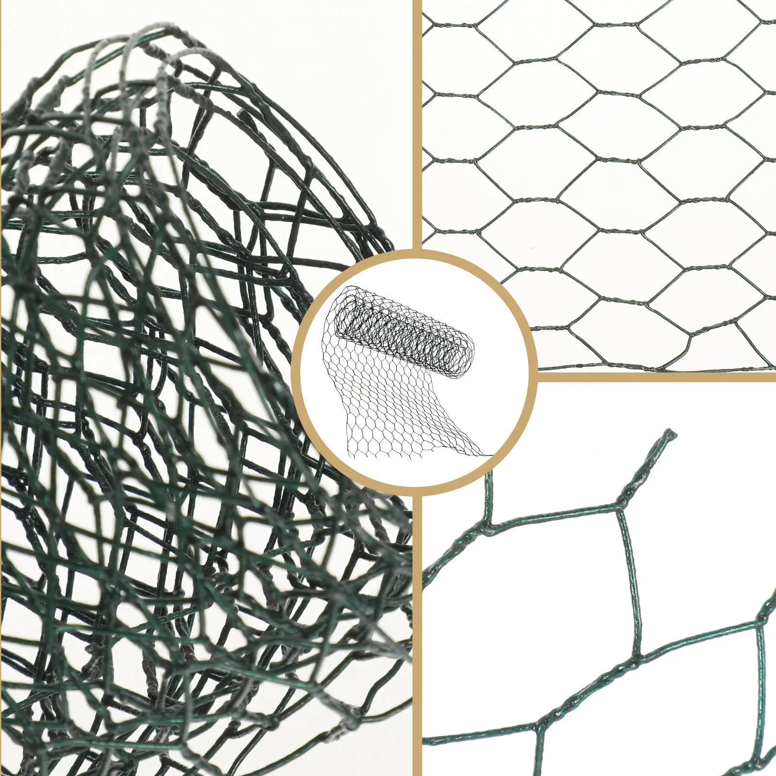 

1 Roll Of Floral Wire Netting 33cm Width 240cm Long Flower Arrangement Mesh Netting Poultry Chicken Wire Netting Garden Crafting