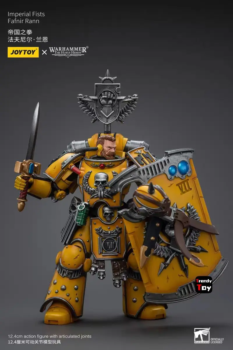 【JOYTOY】Warhammer 40K Lmperial Fists Fafnir Annann Legioen Praetor met Power Sword 1/18 Action Figure Model