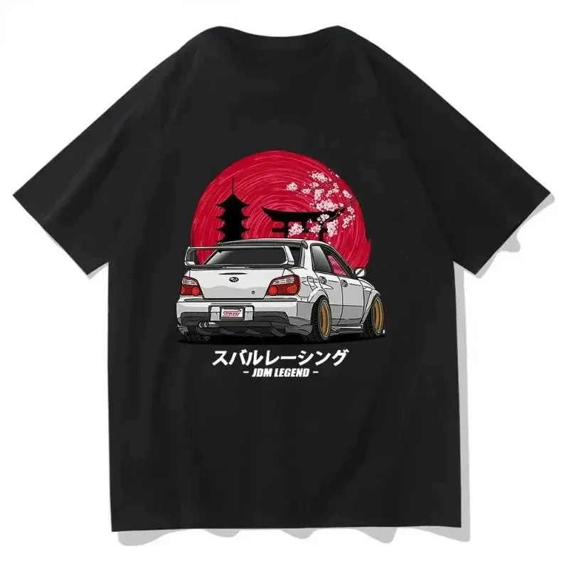 Initial D T-shirt Fashion Japanese Anime Pattern Harajuku Manga T-shirt Casual Short-sleeved T-shirt Women's Y2k Top