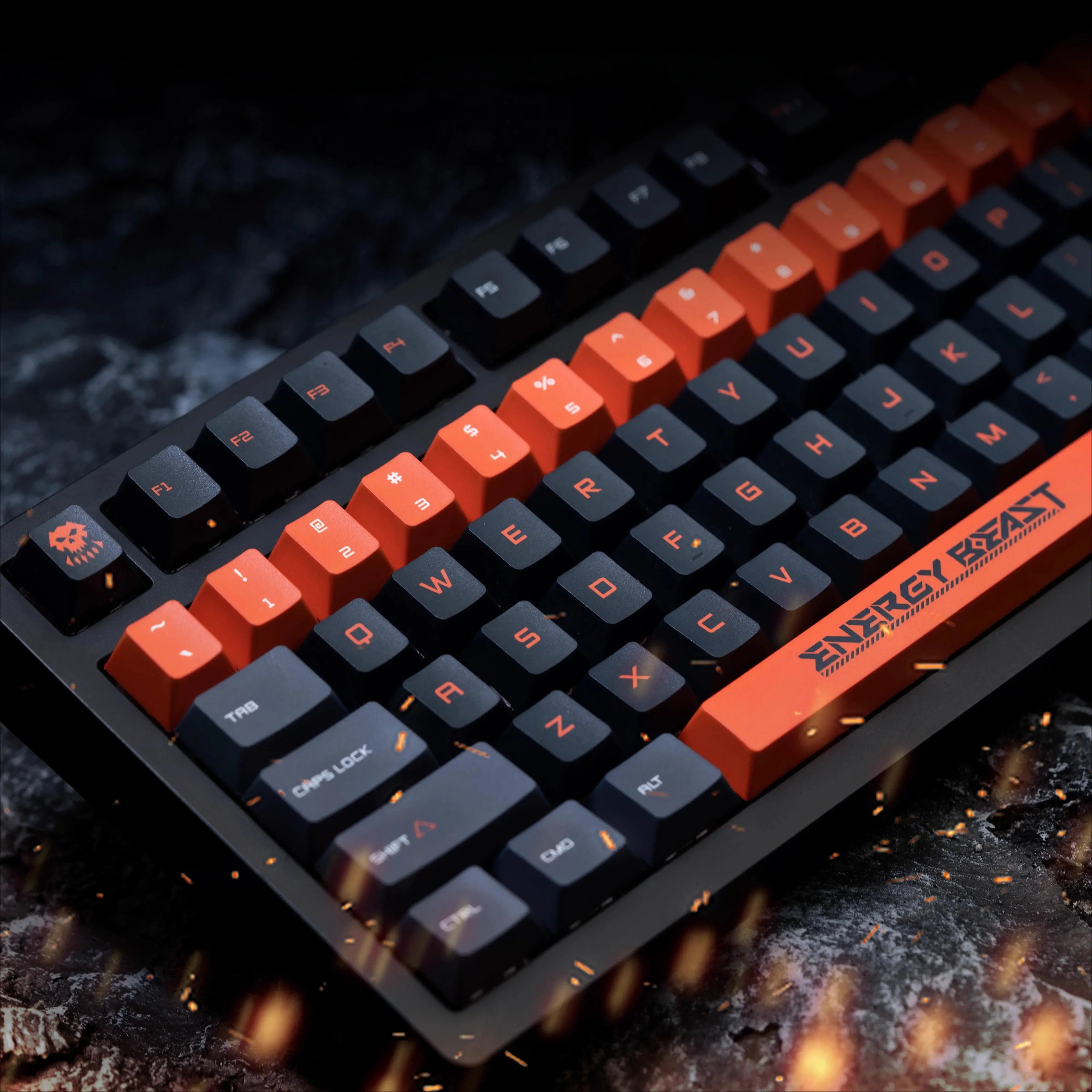 

Full set of 143-key PBT mecha hat original height five-sided hot sublimation worker