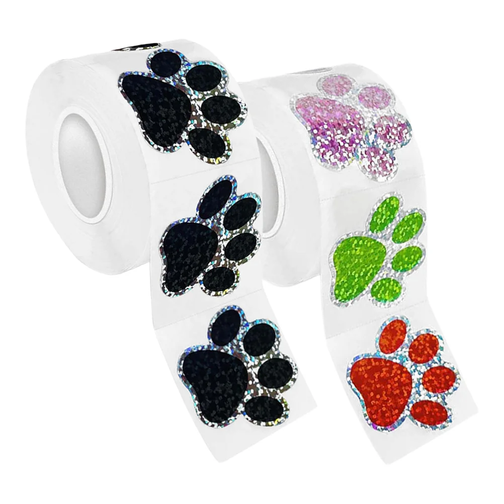2 Paw Tag Sticker Print Adorable Decals Room Wall Decor Stickers Footprints