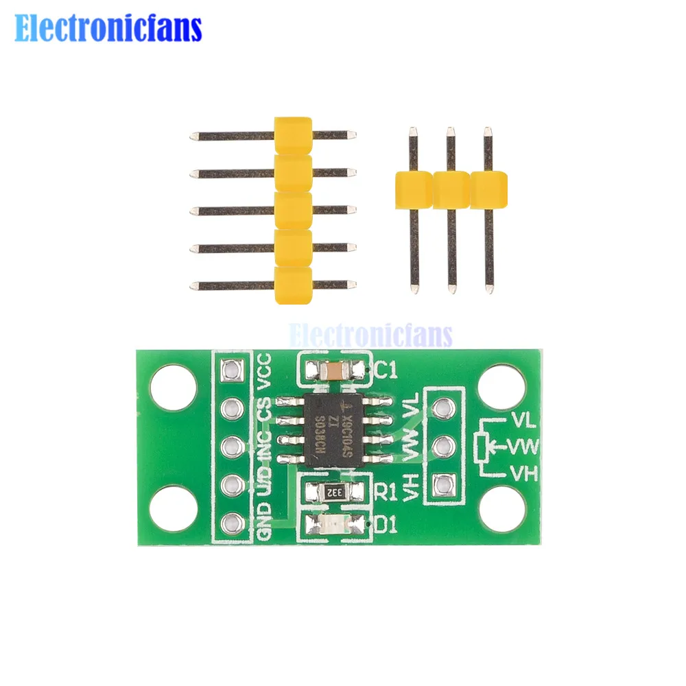 X9C103 DC3V-5V X9C103S DC5V-12V Digital Potentiometer Board Module 10K 100K Span Potentiometer Diy Kit Electronic PCB Board