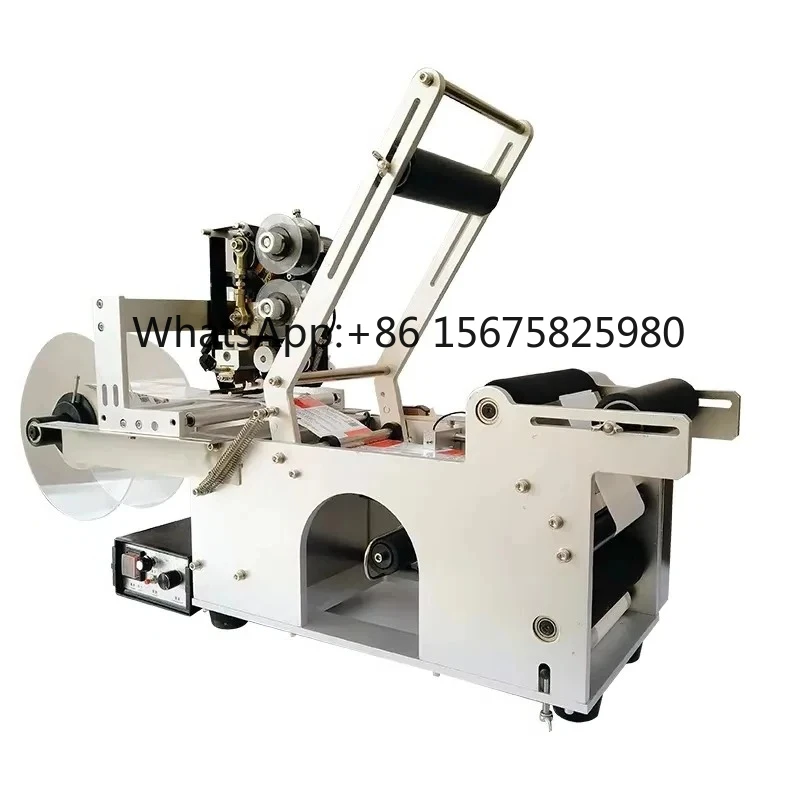 

Small Factory Semi Automatic Labeler Machine Date Coding Easy Operation