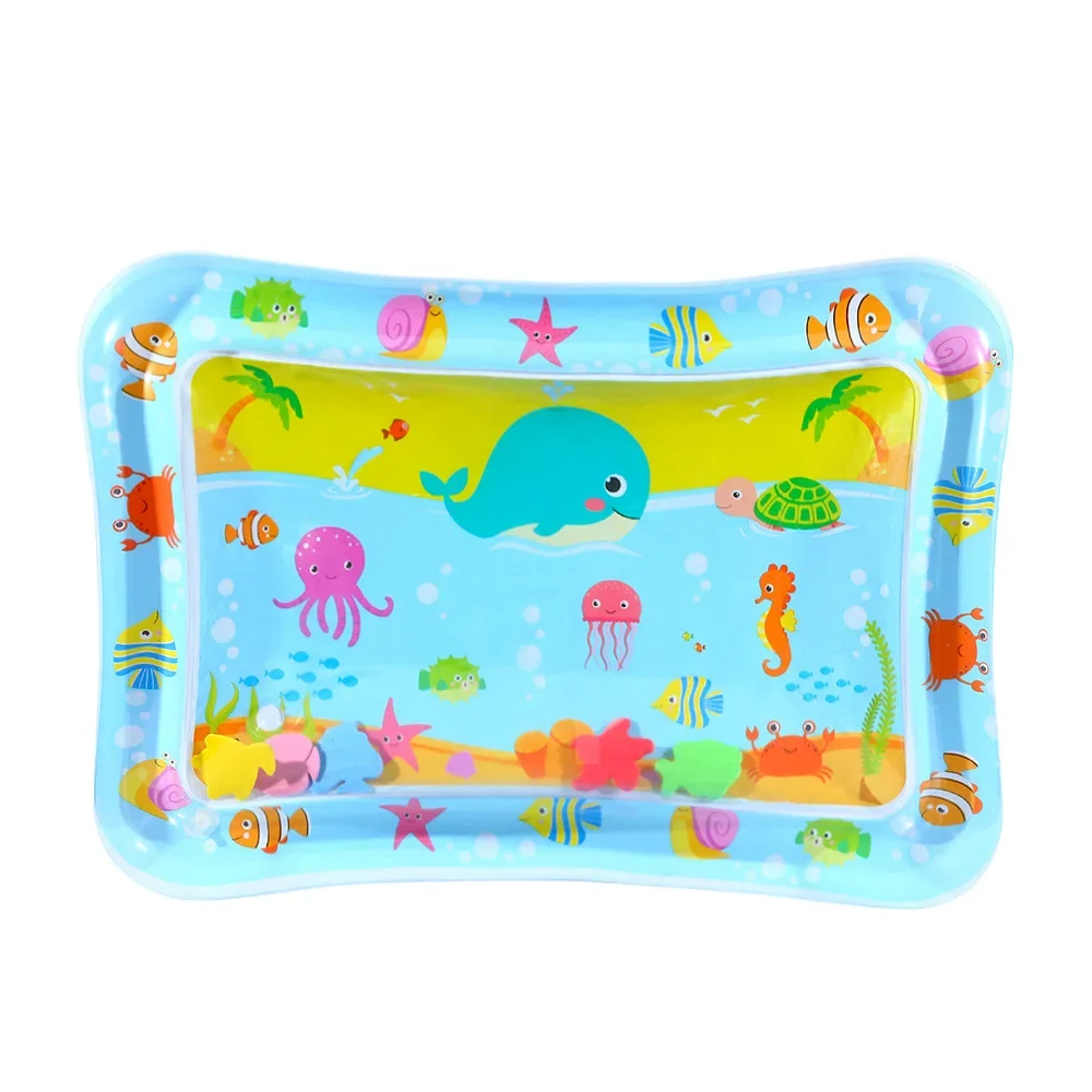 Children\'s Toys, Baby Inflatable Patting Pad, Marine Life Swimming Circle Climbing Pad, Seat Cushion Children\'s Patting Pad