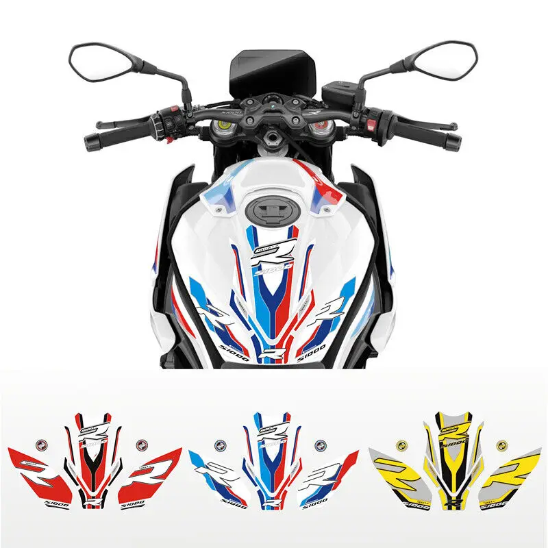 

For BMW S1000R 2021 2020 2023 Side Fuel Tank Pad Protector Stickers Decal Gas Knee Traction Motorcycle Accessories Kit