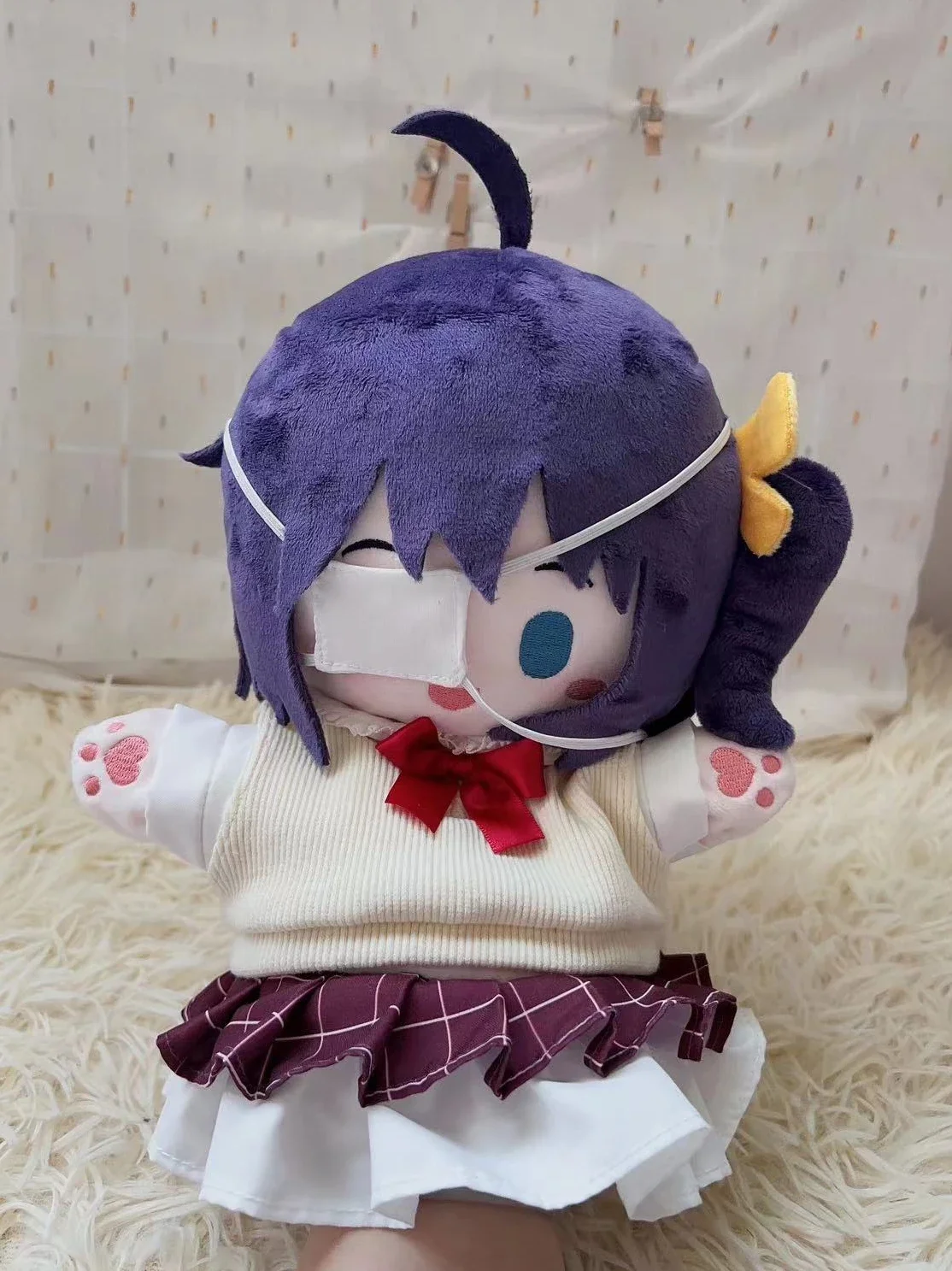 25cm Anime Pacynki Lalki Love Chunibyo Other Delusions Takanashi Rikka Kawaii Cosplay Pluszowe Figurki Zabawki Prezenty Dla Przyjaciół