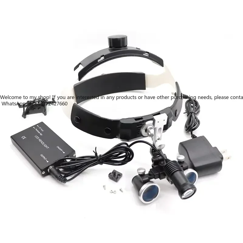 3.5X/2.5X Magnification Binocular Loupe Surgery Magnifier with Headlight LED Light Medical Operation Loupe - view 6